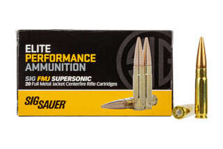 SIG ammo 300 BLK ammunition features a 125 grain full metal jacket bullet